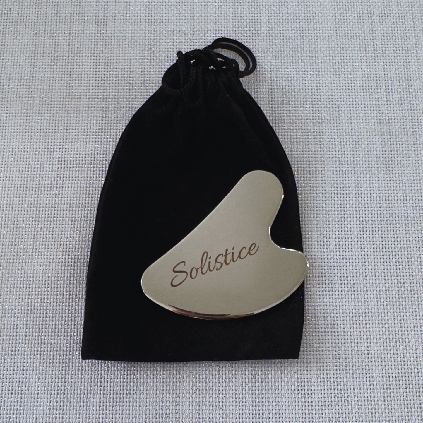 Stainless Steel Gua Sha Scraper – Metal Facial & Body Massage Tool for Lymphatic Drainage, Puffiness Reduction, and Skin Tightening