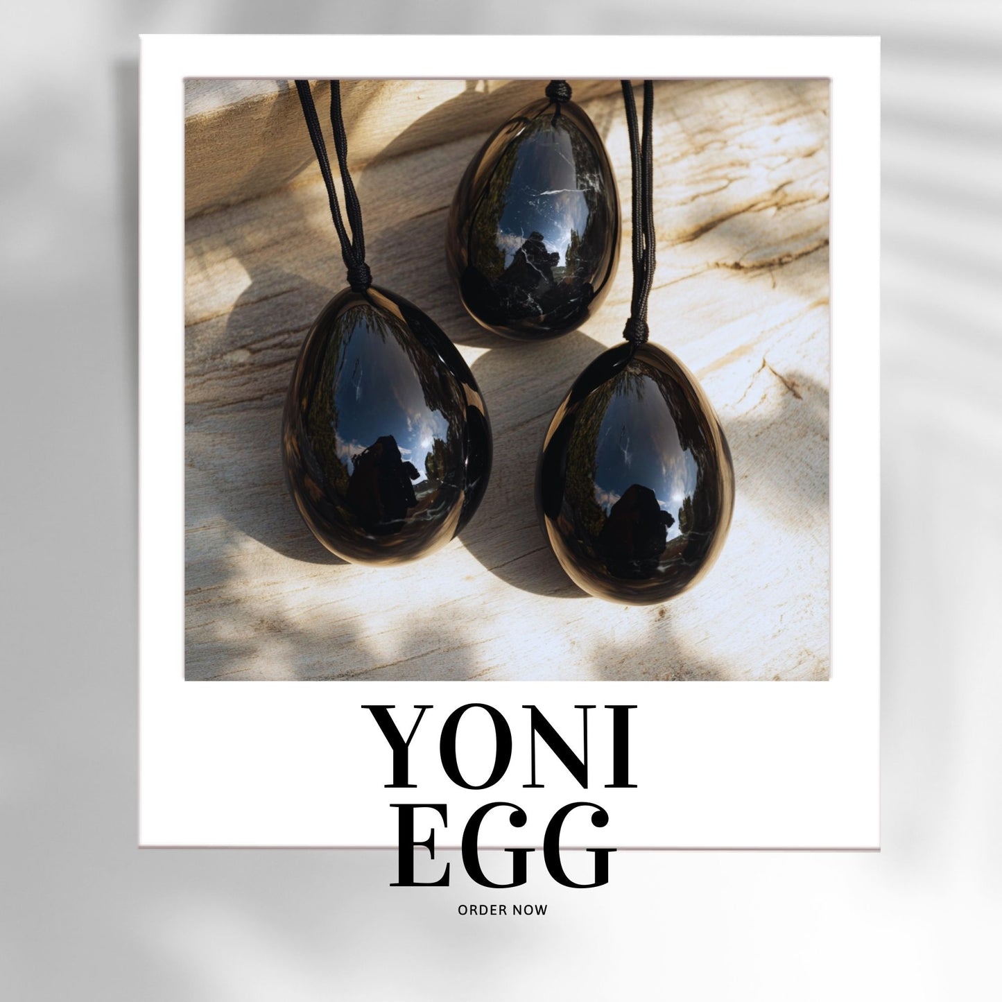 Black Obsidian Yoni Egg Set – 3 Piece Drilled Yoni Eggs – Natural Healing Crystal – Kegel Exercise Pelvic Floor Strengthening