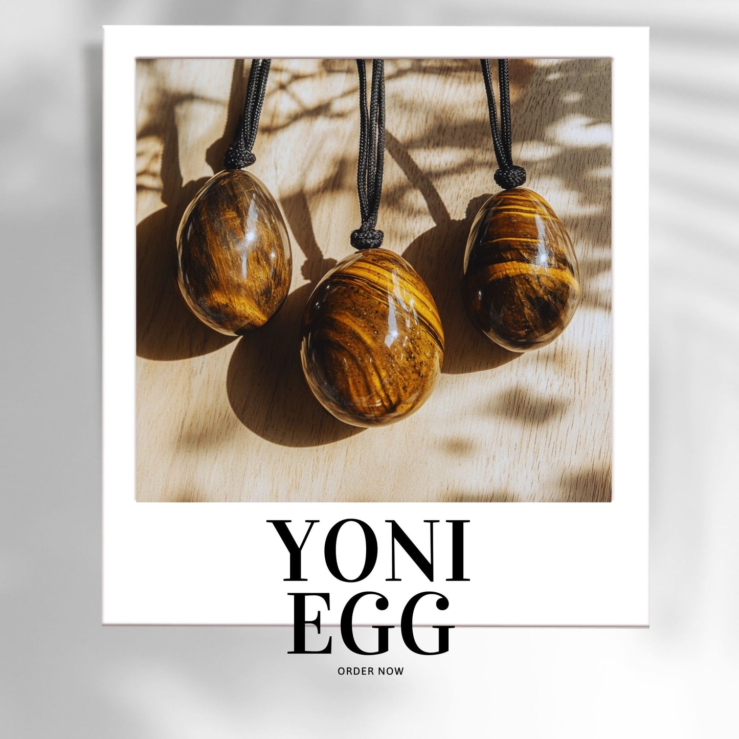 Tiger Eyes Stone Yoni Egg Set 3 Piece Drilled Yoni Eggs Natural Healing Crystal Kegel Exercise Pelvic Floor Strengthening Jade Vaginal Ball