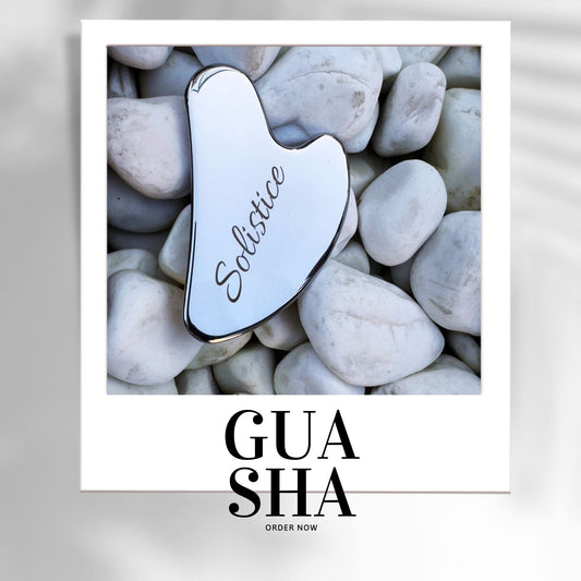 Stainless Steel Gua Sha Scraper – Metal Facial & Body Massage Tool for Lymphatic Drainage, Puffiness Reduction, and Skin Tightening